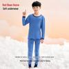 Hodohome Boys' Pure Cotton Astronaut Thermal Underwear Set