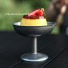 Vintage Stainless Steel Ice Cream Cup Footed Yogurt Bowls Table Decoration Tableware Salad Cup Home Bars Party Kitchen Supplies