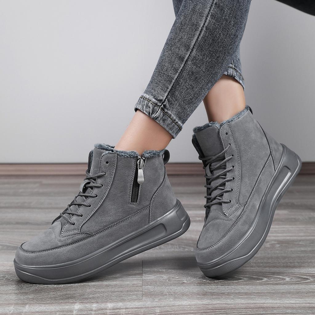 TUINANLE Высококачественные зимние ботильоны для снега, женская теплая обувь с хлопковой подкладкой, ботильоны, мужская обувь