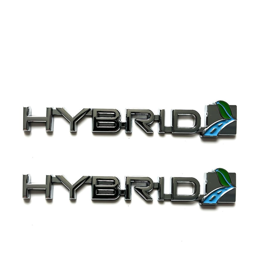 Metal 3D Car Emblem HYBRID Hybrid Power Sticker / Suitable for Cars, Trucks, Motorcycles, Suvs / Hoods, Trunks, Fenders, Side Doors,