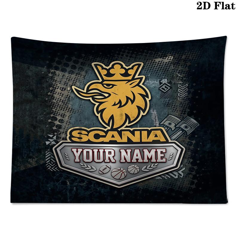 Custom Name Scania2 Printed Tapestry – Wall Hanging for Bedrooms, Dorms, and Home Decor