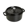 Staub 4 Quart Cocotte Round 4 Qt Black 1102425