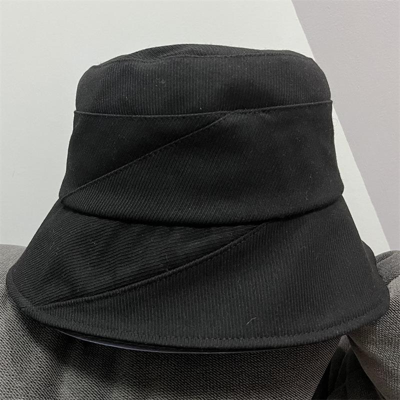 Solid Color Travel Versatile Basin Hat Spring and Autumn Day Show Face Small Personality Cloth Hat Sunshade Fisherman Hat Children Tide Versatile