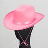 Ковбойская шляпа, повседневная, прочная, солнцезащитная шляпа для путешествий, реквизит для праздников, тематических вечеринок и фестивалей