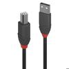 Câble USB 2.0 Type A Vers B - LINDY - Anthra Line - 3m - Double Blindage - Contacts Plaqués or