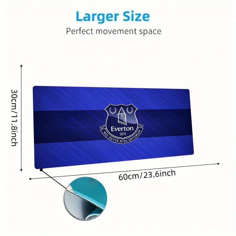 Everton FC Print Cushion Non-slip Laptop Tablet Big Mousepad XXL Mat Mini PC Playmat With Lock edge