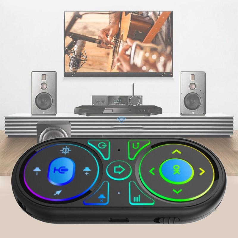 Умная подсветка 2.4G Гироскопическая Air Mouse ИК-обучение Голосовой поиск для Smart TV Проектора Компьютера ТВ-приставки