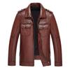 Весенняя новая кожаная куртка мужская тонкая ретро мотоциклетная куртка кожаная куртка мужская повседневная молодежная красивая куртка