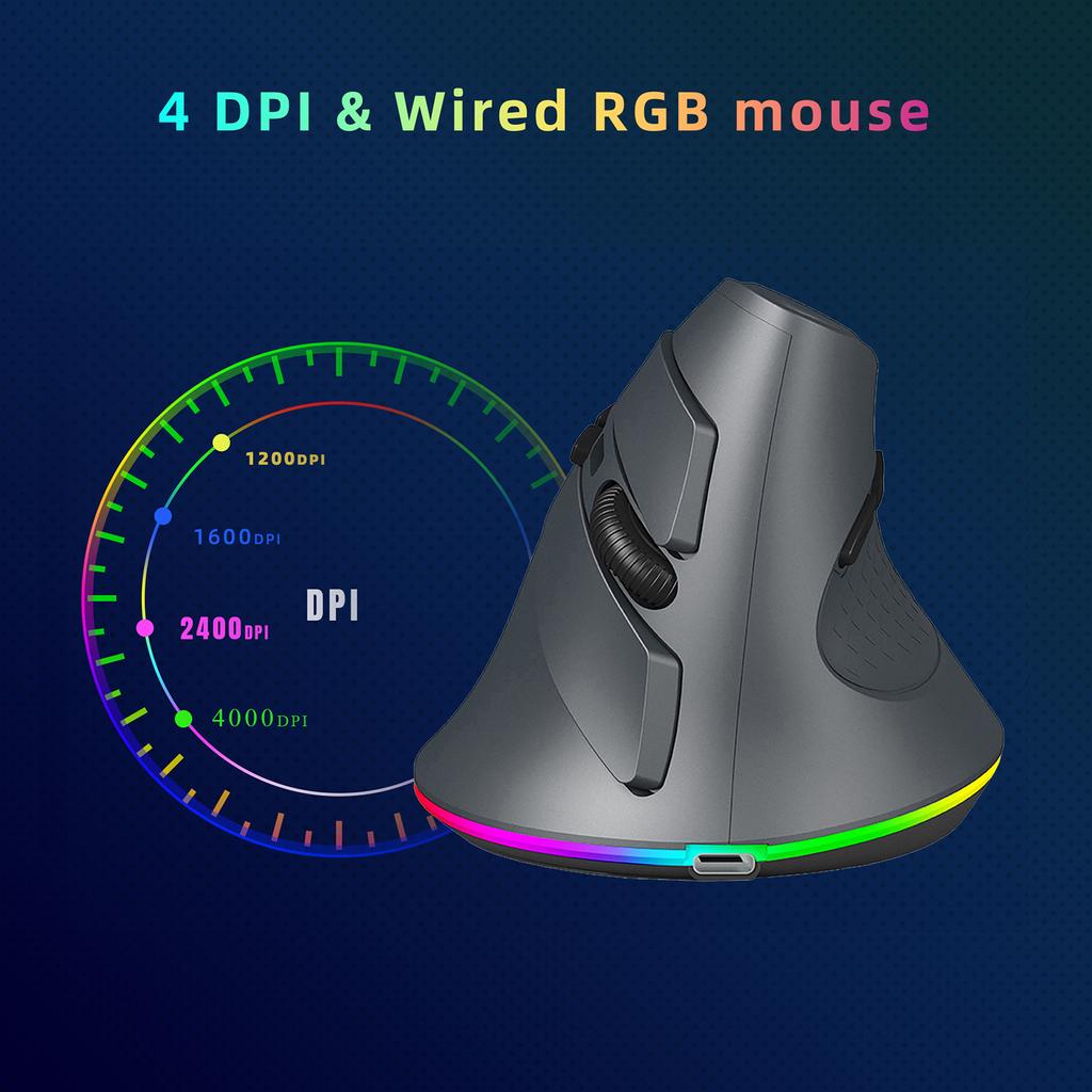 Wireless Dual-mode Mouse  2.4GBT5.1  Computer Mouse  Gaming Mouse  Ergonomic  Silent  Windows