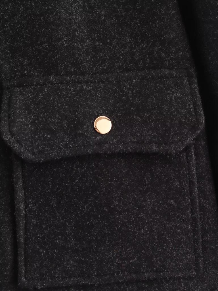 Женский твидовый жакет в европейском и американском стиле с карманами на молнии, осень 2024