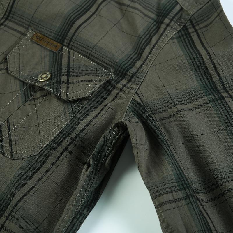 Мужская полосатая рубашка с длинными рукавами на весну и осень, военная повседневная рабочая рубашка большого размера на открытом воздухе