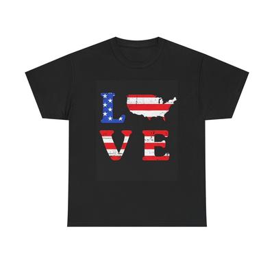 Графическая футболка American Love НОВАЯ Унисекс Хлопковая футболка