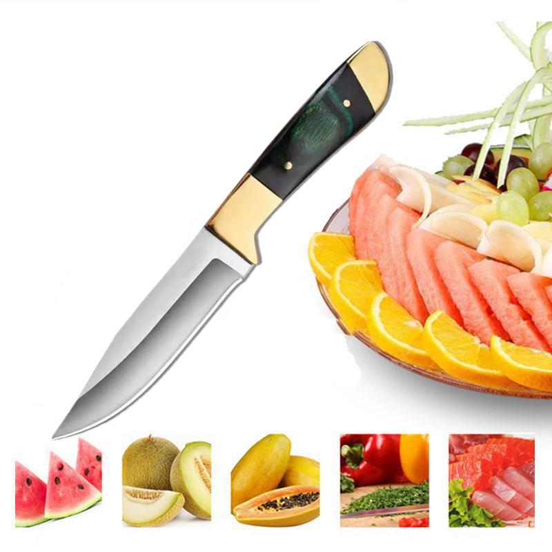 "The Inner Mongolia Hand Knife for Meat and Fruit Is Sharp, Versatile, and Ideal for Use At Home and Outdoors."