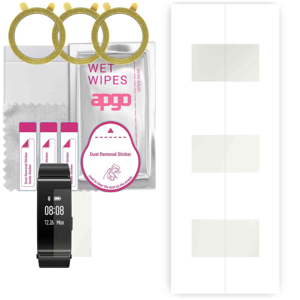 3x Apgo Hydrogel Matte Screen Protector for Huawei Talkband B2, Hydrogel Film, Flexible, Soft TPU with Positioning Layer Easy Installation