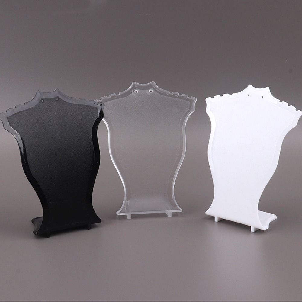 Mini Necklace Display Rack Acrylic Mannequin Pendant Model Creative Showing Stand Jewelry Shop