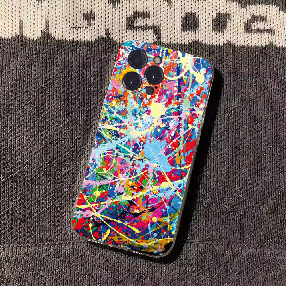 Красочный чехол для телефона с граффити для iPhone 11Pro 13 12 11 Pro Max 16e 17 Air 16 15 14 Plus 11ProMax