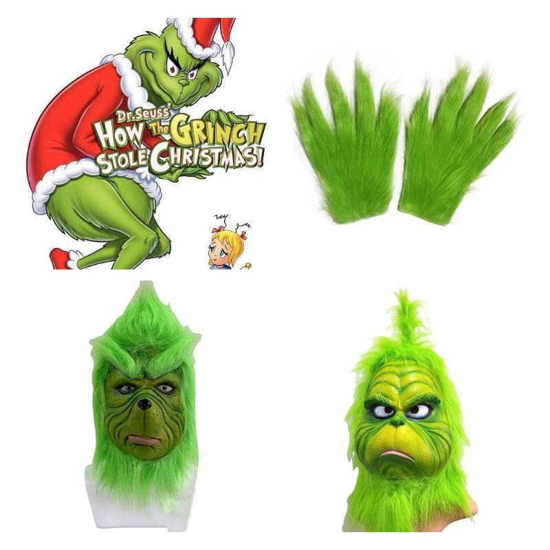 Взрослый размер Рождественские перчатки Гринча Праздничная праздничная вечеринка Реквизит для косплея