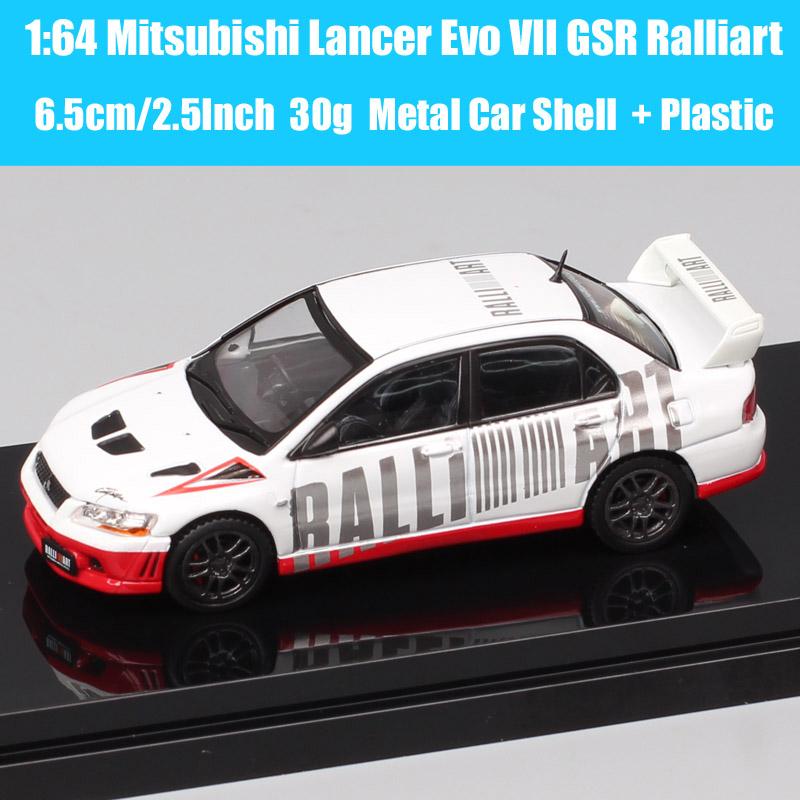 Hobby Japan Масштаб 1/64 Mitsubishi Lancer GSR RS Evolution EVO IX VII IV VIII Ralliart Модель Раллийного Автомобиля Литье под давлением Игрушечные Машинки HJ64
