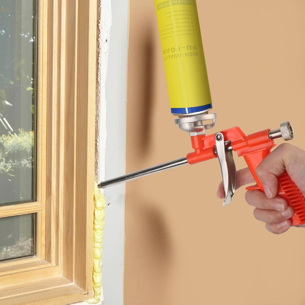 Клей-герметик Специальный инструмент для создания пузырьков Пистолет для клея из пены Металлический пистолет для полиуретановой пены Распылитель для расширяющейся пены Аксессуары для дома