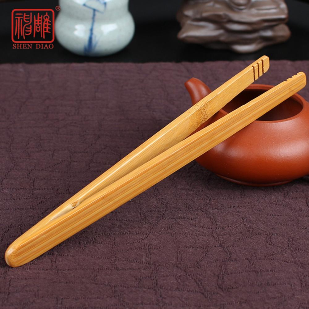 Bread Cheese Bamboo Clamp Cooking Reusable Food Tongs Gripper Toast Clip Tea Tweezer