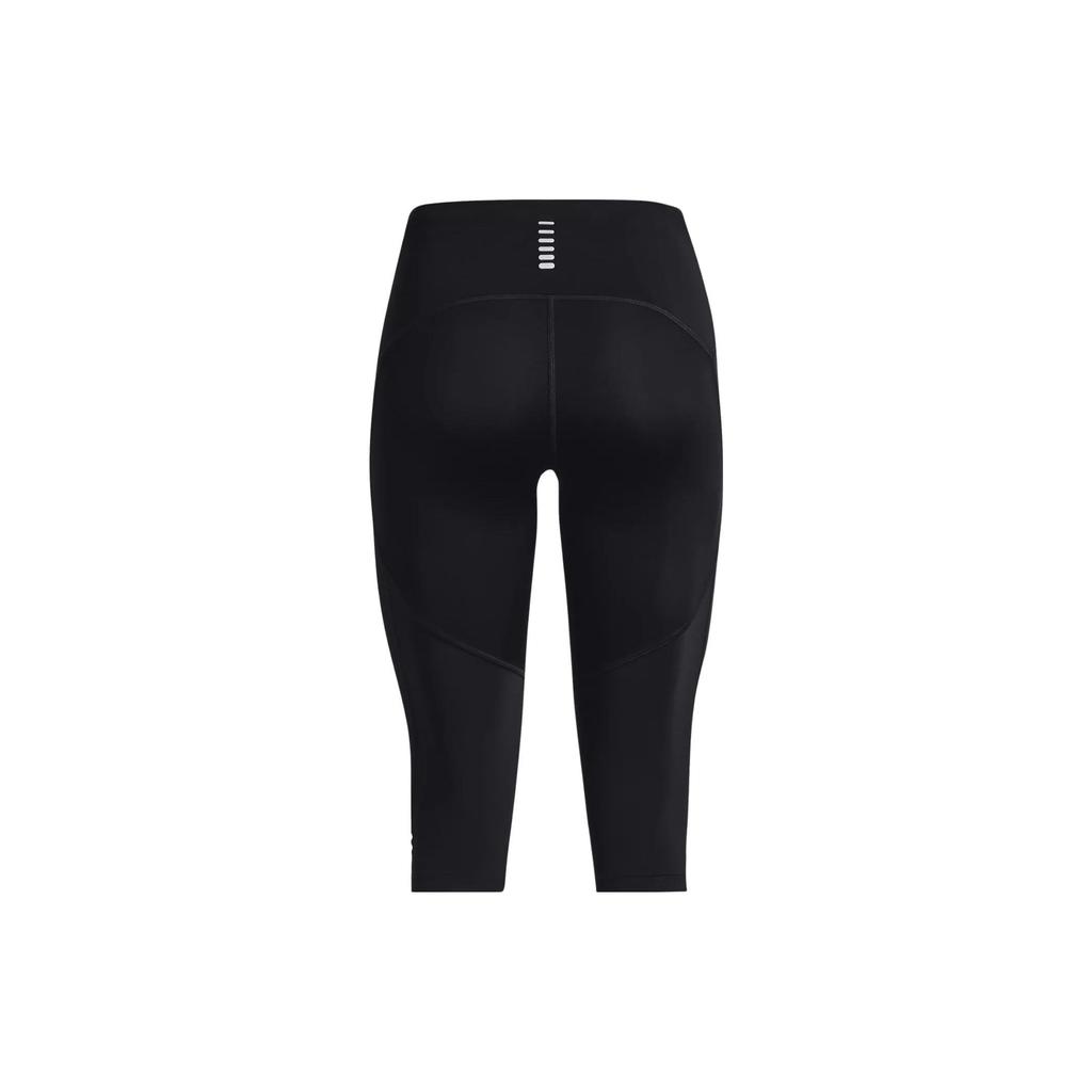 Under Armour Женские шорты-шорты с принтом логотипа Fly-Fast, облегающие, с семью точками, черные 1378911-001