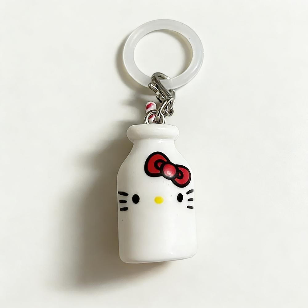 Sanrio 4 см Брелок Фигурка Хелло Китти Кошка Эльфы Аниме Кукла Кавайный Гамбургер Игрушка Украшение Рождественские Подарки Для Девочки Детей