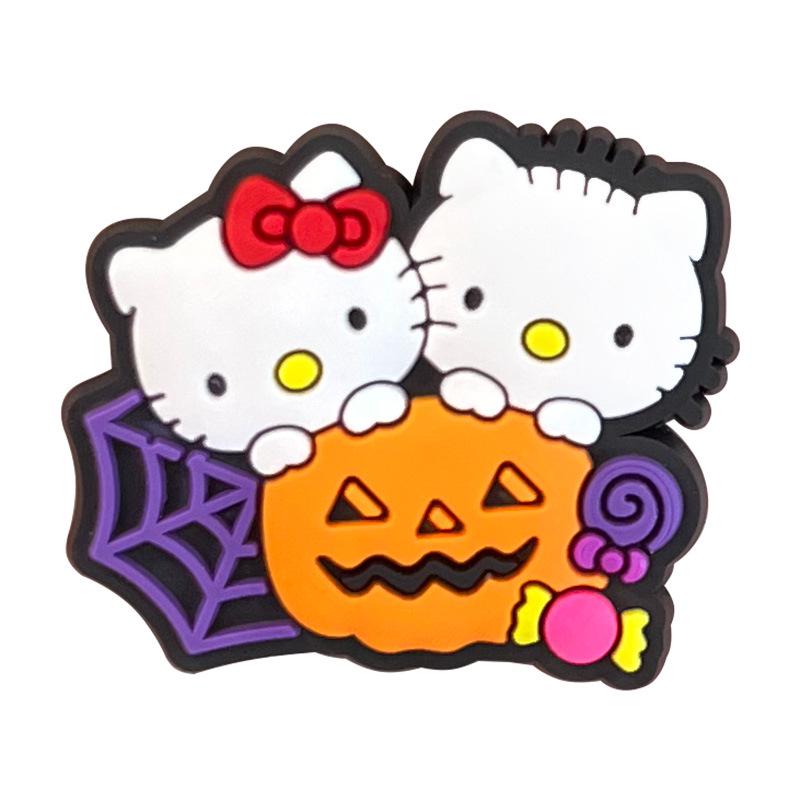 Одиночная штука Мультяшные мягкие резиновые ПВХ подвески для обуви Hello Kitty - Набор из 83 штук для DIY Подарочный набор