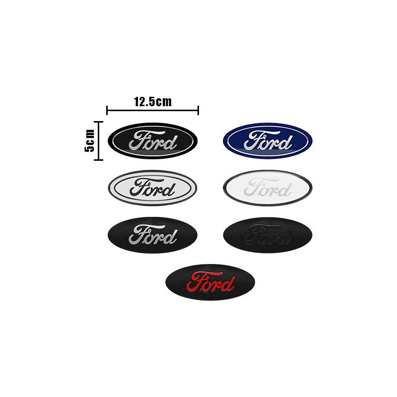 XXUI3 Car Front Emblem Trunk Badge Sticker logo For Ford Transit Ecosport ESCORT Fiesta Focus Ranger Mondeo Mustang Auto Accessories