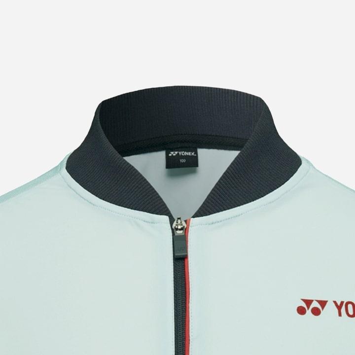 Мужская тренировочная куртка Yonex 241Wu007M Бледно-мятная с бейсбольным воротником