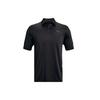 Performance Casual Striped Short Sleeve Polo Shirt Men Tops Black 1361823-001