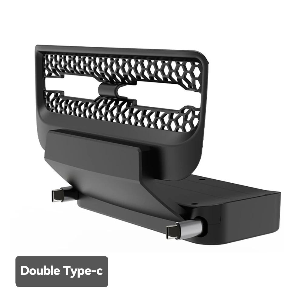 For Tesla Model 3/Y 2026-2026 Rear Air Vent Intelligent Docking Station Type-C PD 27W Fast Charger USB Extender Docking Station