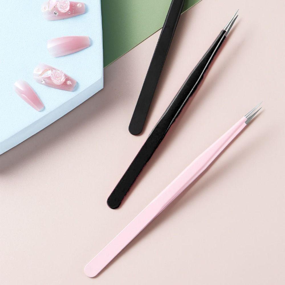 Изогнутые пинцеты для накладных ресниц Наращивание ресниц Вспомогательный зажим для бровей Макияж Инструменты для ногтей Посадка