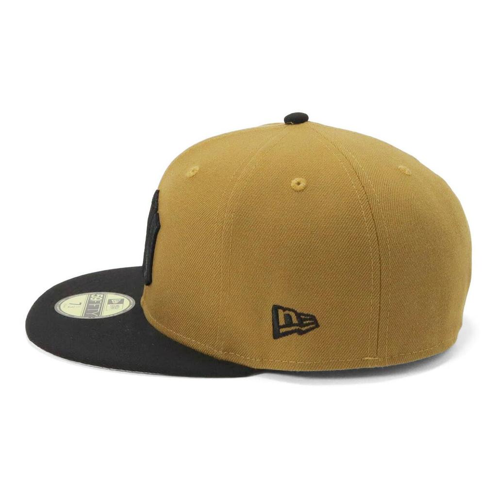 New Era 59FIFTY Cap MLB New York Yankees NY Old Gold Yellow Side Patch Under Exclusive to and 5950 Side Patch Straight Flat Summer Sun UV Stylish