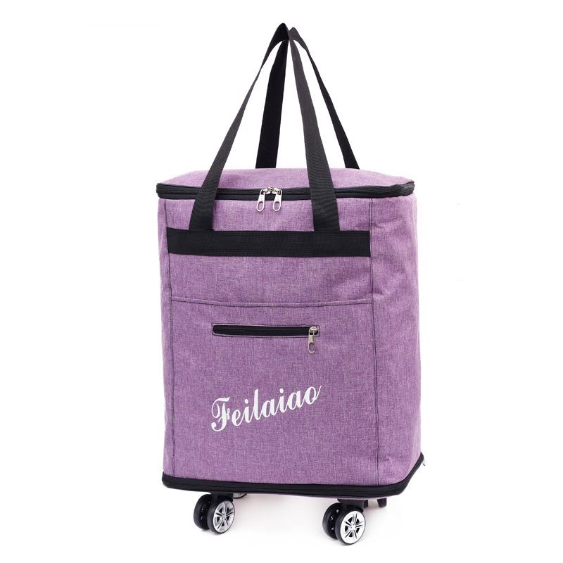 Водонепроницаемая очень большая дорожная сумка на колесах и с плечевыми ремнями – Легкий портативный рюкзак для хранения багажа и одежды