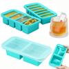 Creative 2/4/6 Grid Silicone Freezer Molds Non-toxic Fresh-keeping Meal Prep Container with Lids Wine Ice Blocks Maker Bar Pub