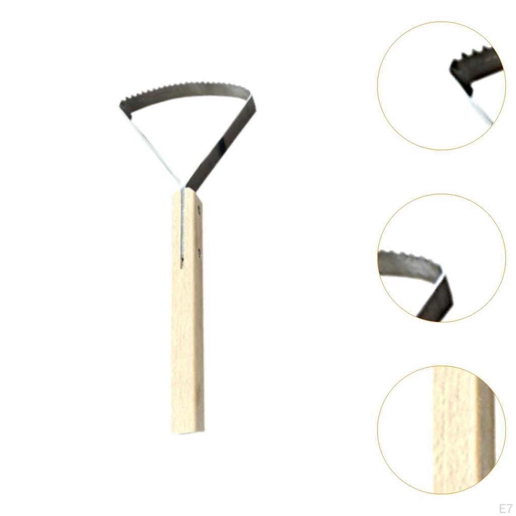 Ручной инструмент для скребка травы, прополки, удобная деревянная ручка, многофункциональный для сада