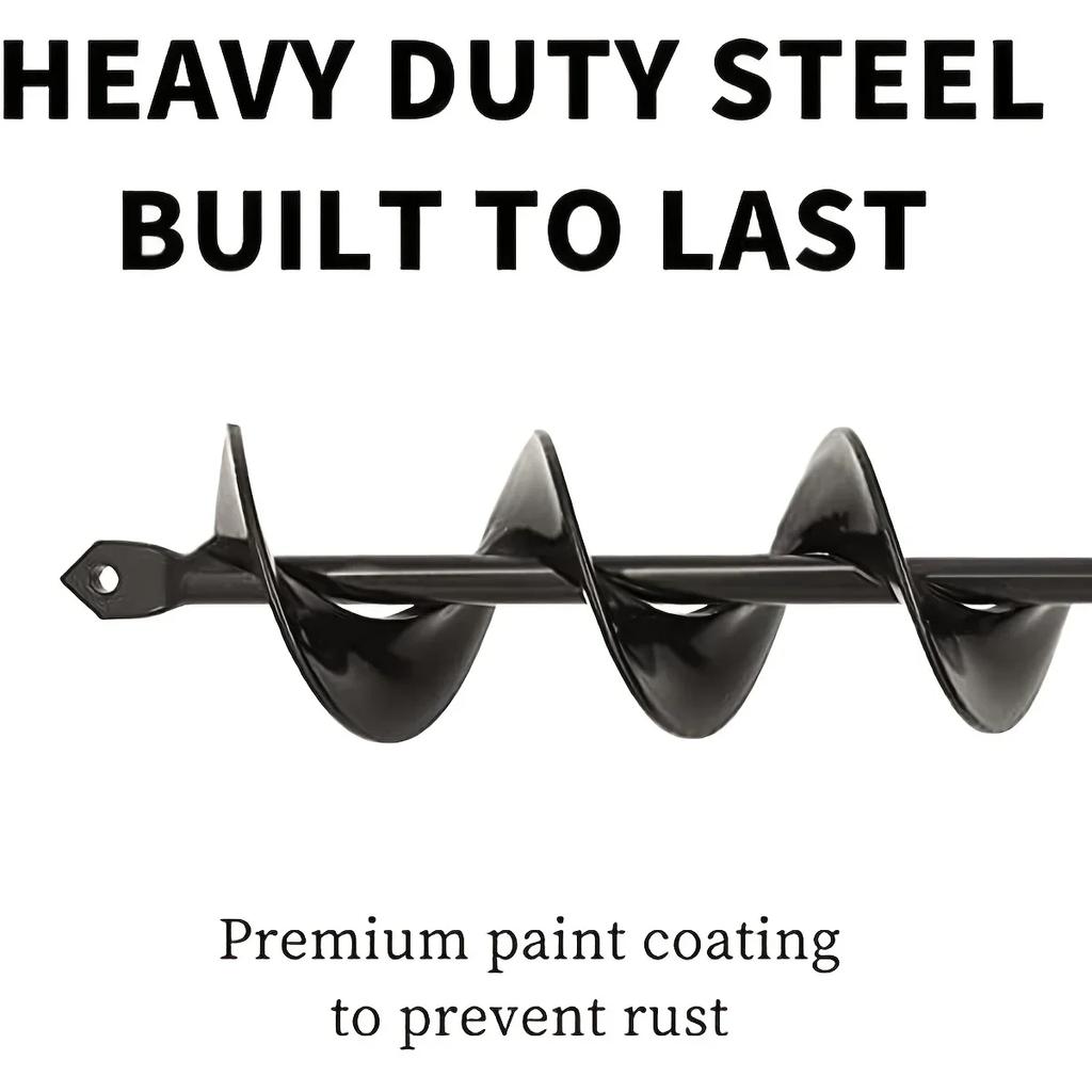 Садовый шнек Спиральное сверло Аксессуары Садоводство Цветочный горшок Земляной бур Посадочный инструмент Копатель ям Сверло для рыхлой почвы