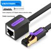Vention Плоский удлинительный кабель Ethernet Cat 7 Адаптер RJ45 (вилка) - RJ45 (розетка)