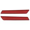 2 Reflector Stickers Reflective Decals Reflective Stickers Waterproof Safety Warning Stickers for Touring FLT FLHT 2014-2017 (Red)