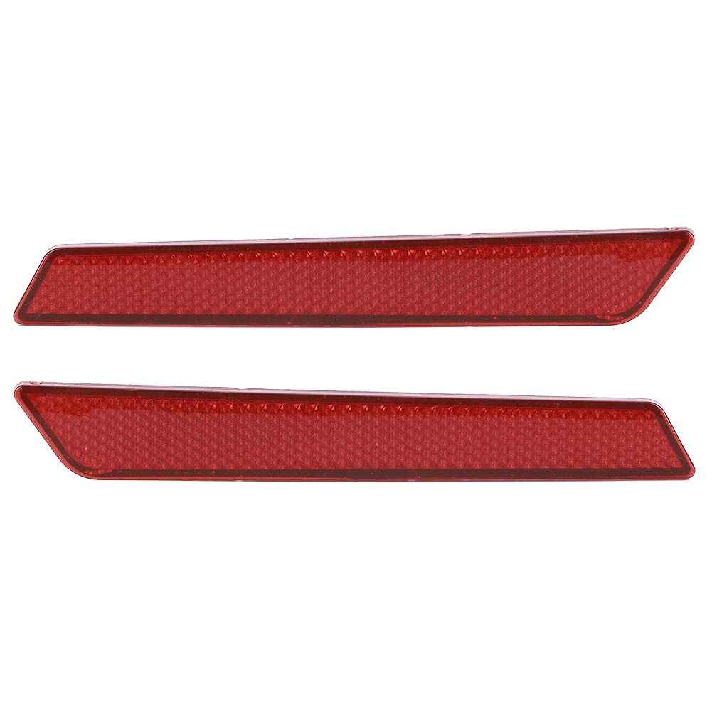 2 Reflector Stickers Reflective Decals Reflective Stickers Waterproof Safety Warning Stickers for Touring FLT FLHT 2014-2017 (Red)