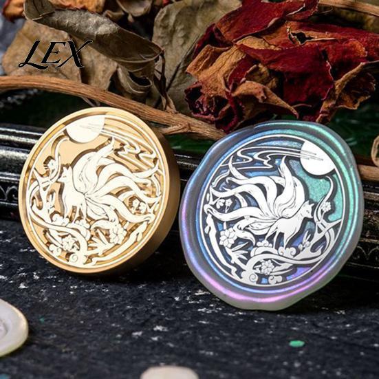 Stationery Sealing Tool 10 Pcs Wax Seal Stamp Head Replacements, Vintage Flower Pattern Zinc Alloy Brass Heads for Envelope, Invitations, Wedding,
