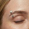 Star Curved Eyebrow Sticks Stainless Steel Punk Body Jewelry  All-gender