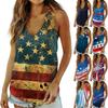 Women's Casual Tops To Wear With Leggings Sleeveless Summer Printed V-Neck Tank Top For Women