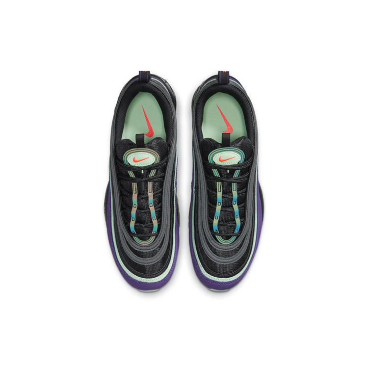 Nike Air Max 97 'Хэллоуинский Слайм' (унисекс) Черные / Алый / Фиолетовые Беговые Кроссовки DC1500 001
