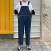 Unisex Retro Denim Overalls - Spring/Summer 2025 High-End Oversized Trendy Workwear Jumpsuit