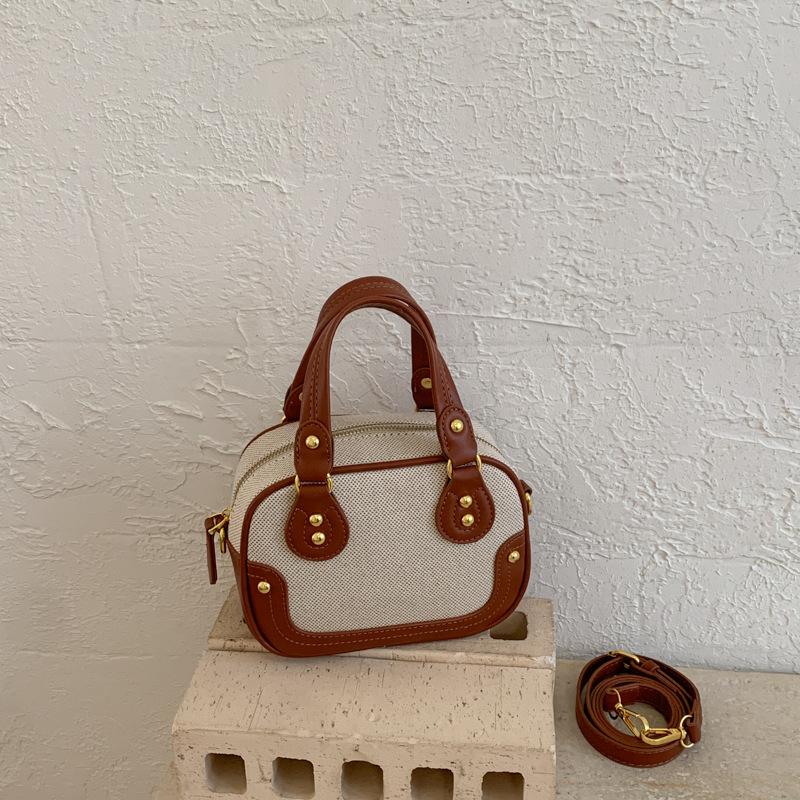 New Korean Style Genuine Leather Top Handle Bag Casual and Simple Shoulder Bag Women Fashionable and Versatile Commuting Bag