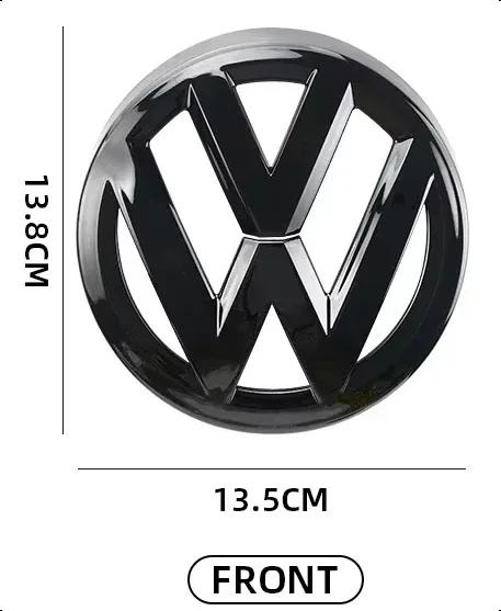 Valve Stems Caps For VW VOLKSWAGEN New Chrome Silver Or Black Car Front Radiator Grille Emblem For Volkswagen VW Golf 7 MK7 2014 Ae8