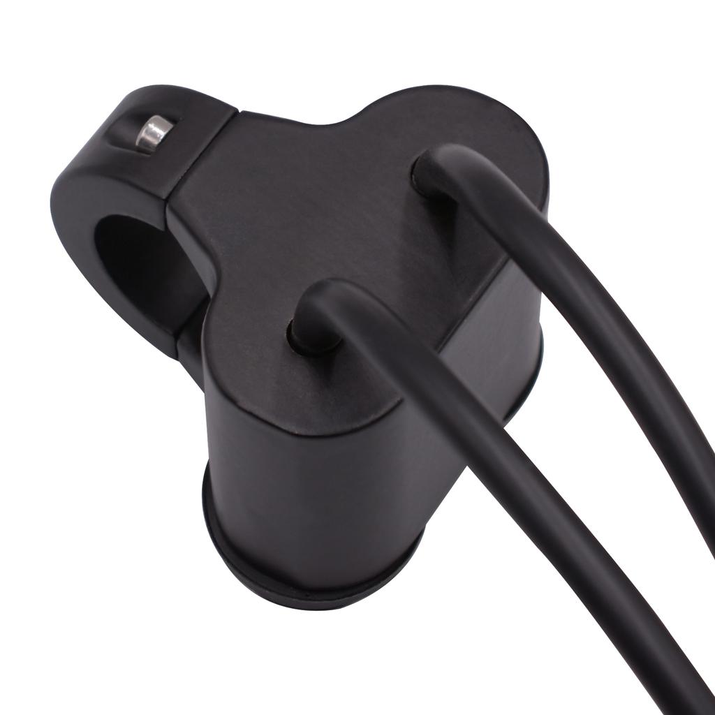 Motorcycle Headlight Handlebar Spotlight Double Flash Switch for 7/8'' 22mm Handlebar Modified Waterproof with Indicator Light Aluminum Alloy