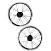 16 Inch Wheel Set Double Aluminum Alloy Rims 305 Disc Brake 6 Pin 11 Speed 20H Front Rear Wheelset for Folding Bike Road Bike Mountain Bike