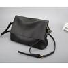 Women's Leather One-shoulder Multi-layer Storage Fashion All-match Casual Cowhide Messenger Small Square Bag